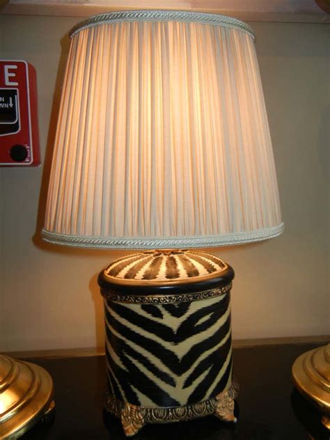 Zebra patterned lamps
