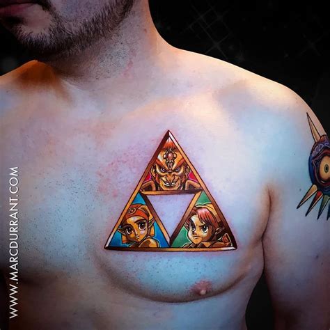 60 Triforce Tattoo Designs For Men Legend Of Zelda Ink Ideas