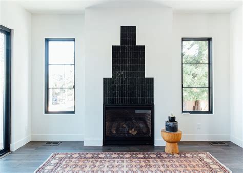 Zellige Tile Fireplace