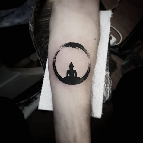 Shiva with zen circle tattoo by Inkblot tattoo studio