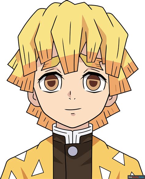 Zenitsu Hair Drawing