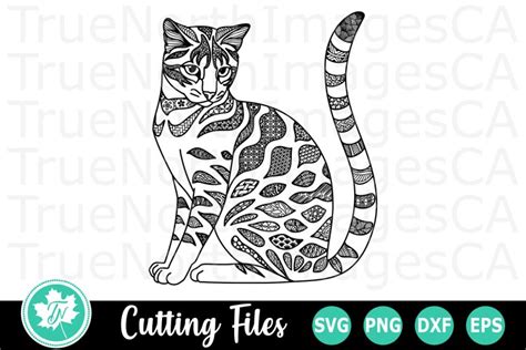 Download Zentangle Cat SVG File - SVG Design Easy Edite