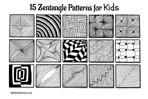 Zentangle Patterns For Kids