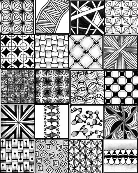Zentangle Patterns Free