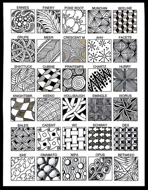 Zentangles Patterns Free