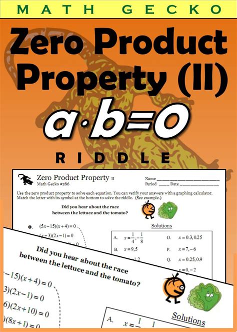 Unlocking the Secrets of Zero Product Property: Mastering Word Problems like a Pro!