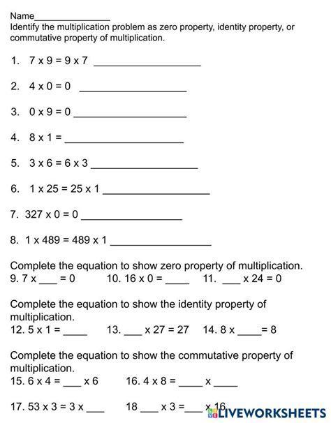 Mastering The Zero Property Of Multiplication: Free Worksheet Series