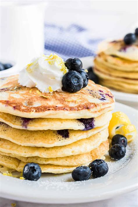 Zesty Lemon Blueberry Pancakes