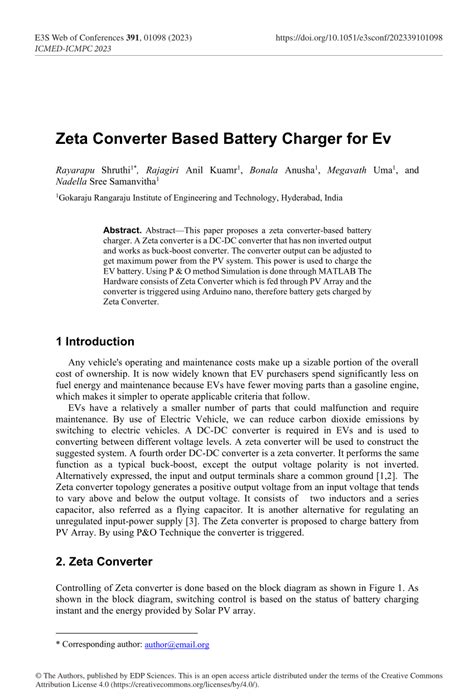 Zeta Battery Charger