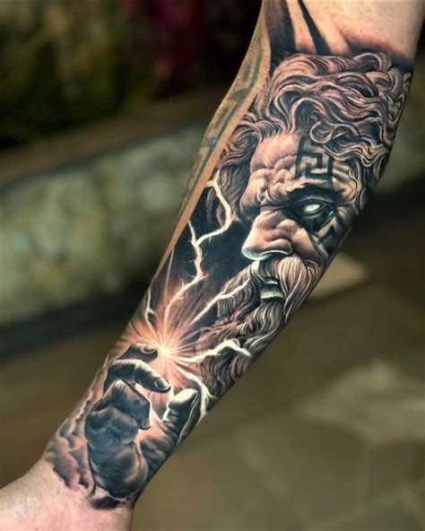 Zeus Tattoo Forearm
