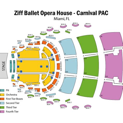 Ziff Ballet Opera House Seating Chart