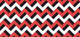 Zigzag Floor Pattern Red and Black