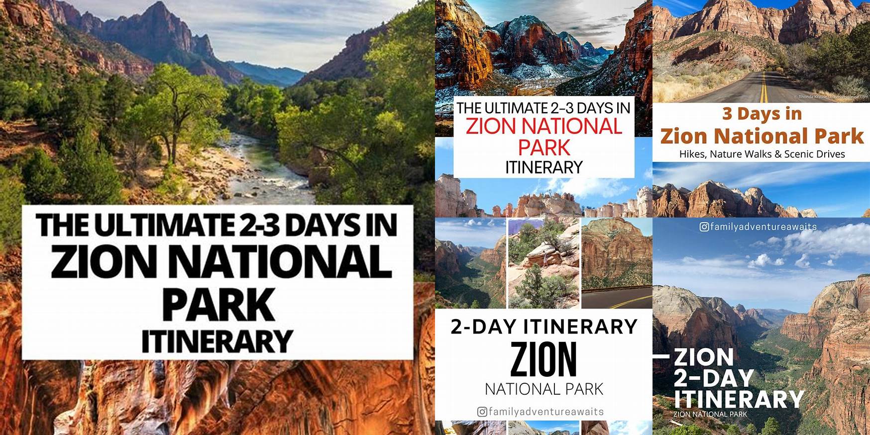 Zion Itinerary 4 Days