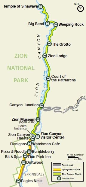 Zion shuttle system