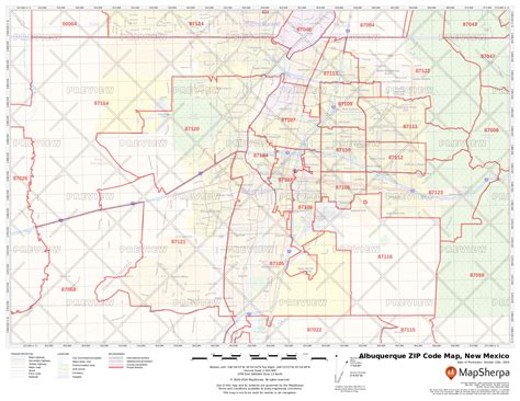 Albuquerque Zip Code Map Zip Code Map