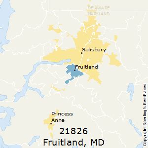 Zip Code For Fruitland Md