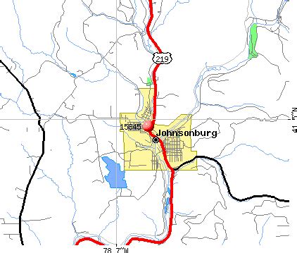 Zip Code For Johnsonburg Pa
