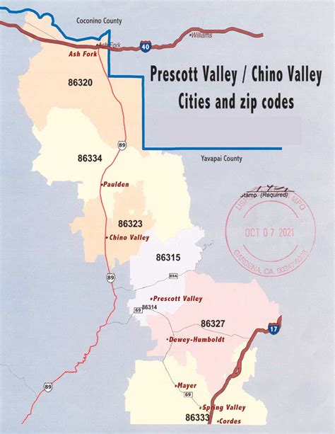 Prescott, Arizona (AZ) Zip Code Map Locations, Demographics list of