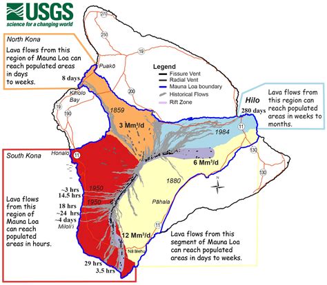 Hawaii Volcano Eruption Map