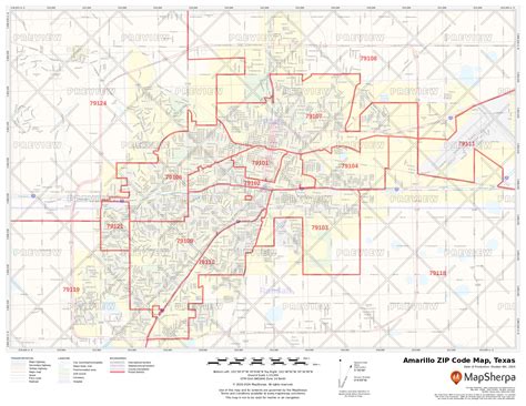 Amarillo Tx Zip Code Map Map