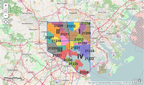 Zip Code Map Baltimore County