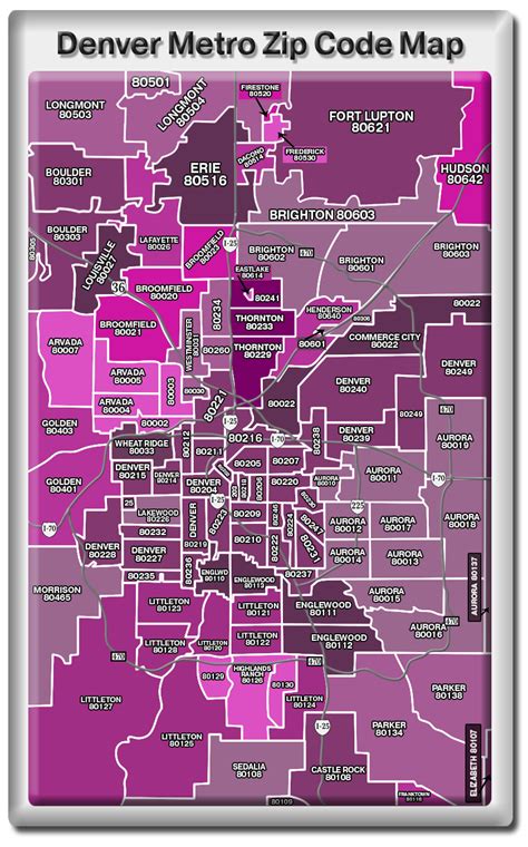 Zip Code Map Denver Metro Area