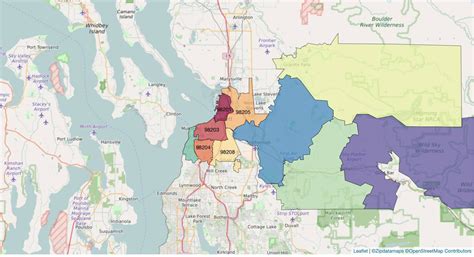 Zip Code Map Everett Wa