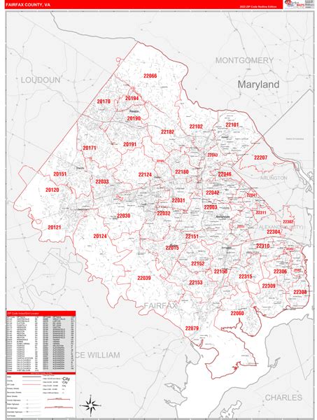 Zip Code Map Fairfax County