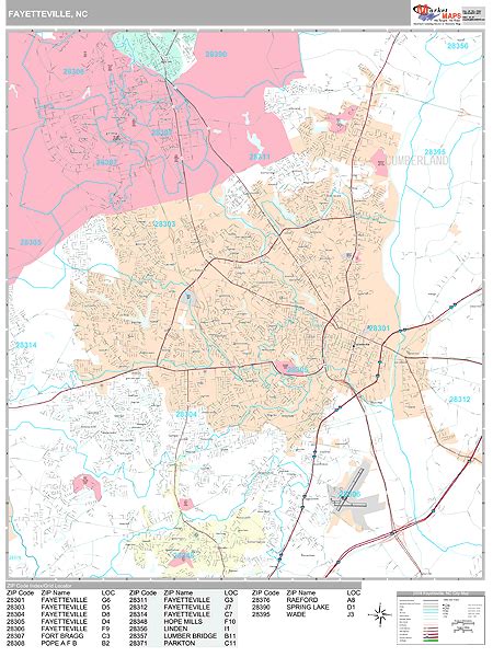 Zip Code Map Fayetteville Nc