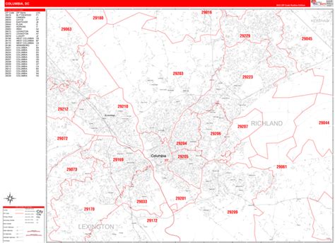 South Carolina Zip Codes Map Maping Resources
