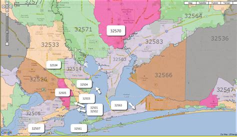 Pensacola Fl Zip Code Map Maping Resources