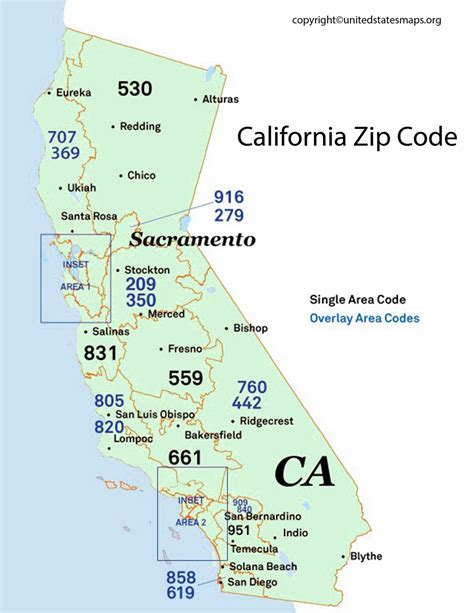 Southern California Zip Code Map California Map With Cities Zip Code