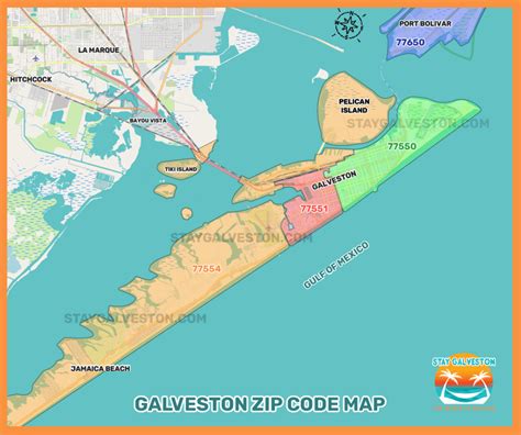 Galveston County, Texas Zip Code