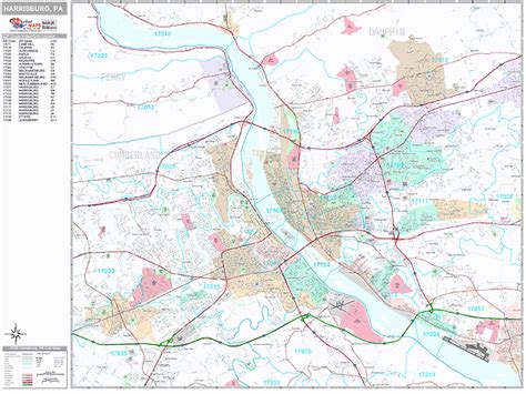 Harrisburg Pa Zip Code Map Map