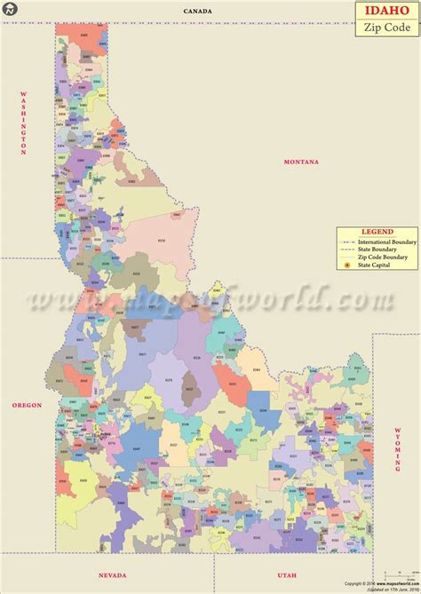 33 Idaho Zip Code Map Maps Database Source