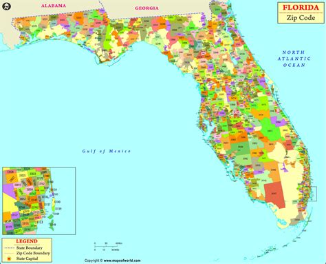 Florida Zip Code Map Map of Florida Zip Codes Florida Zip Codes