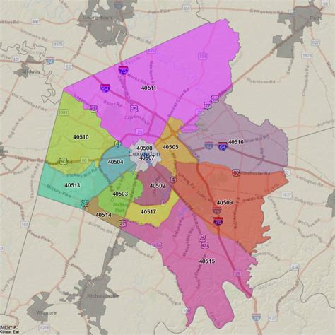 LexingtonFayette Map