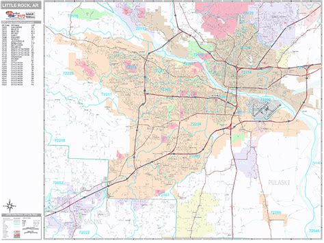 Little Rock Arkansas Zip Code Map Zip Code Map