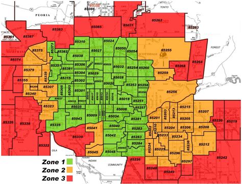 30 Maricopa County Zipcode Map Maps Database Source