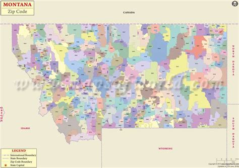 Zip Code Map Montana