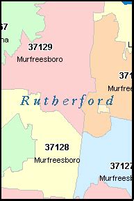 Zip Code Map Murfreesboro Tn