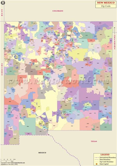 Zip Code Map New Mexico