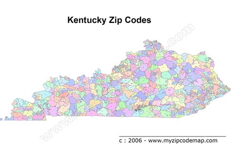 32 Kentucky Zip Code Map Maps Database Source