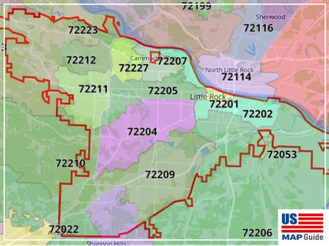 Zip Code Map Of Little Rock Ar