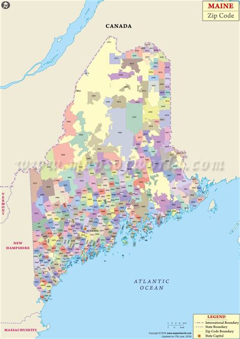 Map Of Maine New Hampshire And Massachusetts Zip Code Map