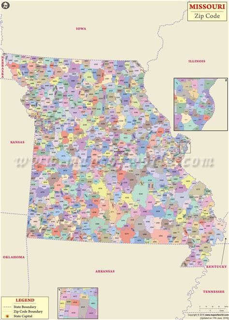 Missouri Zip Code Map Metro Map
