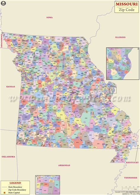 Zip Code Map Of Missouri