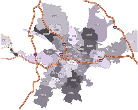 26 Pittsburgh Zip Codes Map Maps Online For You
