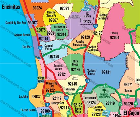 Zip Code Map Of Southern California
