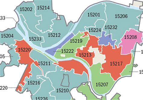 World Map Gray Zip Code Map Pittsburgh